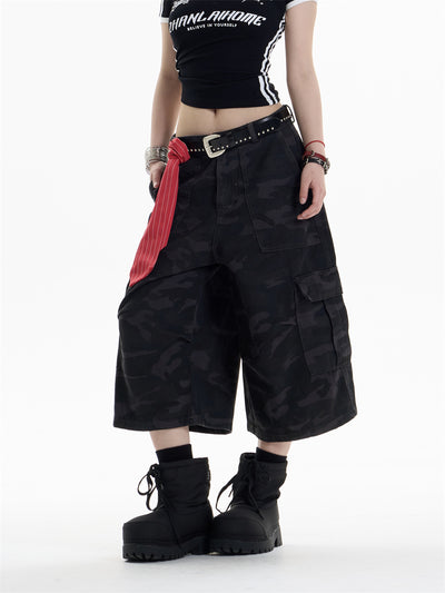 Pantalones Cortos de Trabajo Camuflaje con Múltiples Bolsillos - Image 10