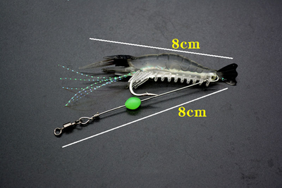 Señuelo Luminoso Biomimético Camarón Artificial para Pesca - Image 14