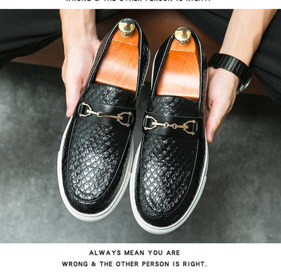 Mocasines de Cuero Británico con Hebilla Doble - Zapatos Ejecutivos Versátiles - Image 11