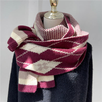 Bufanda Cuello Anillo Mohair Suave y Cálida para Mujer
