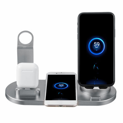 Base de Carga Inalámbrica 3 en 1 para Reloj Inteligente, Teléfono y Auriculares - Image 6