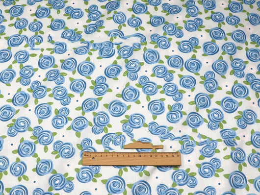 Tela de Algodón con Estampado Floral - Sarga de Algodón Premium - Image 8