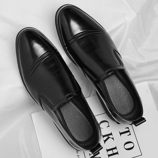 Zapatos Ejecutivos Slip-On de Cuero Vintage Talla Grande para Hombre - Image 2