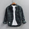 Camisa Casual de Cuadros Retro para Hombre