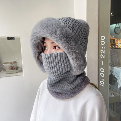 Conjunto Tejido Gorro y Bufanda con Forro Polar - Image 16