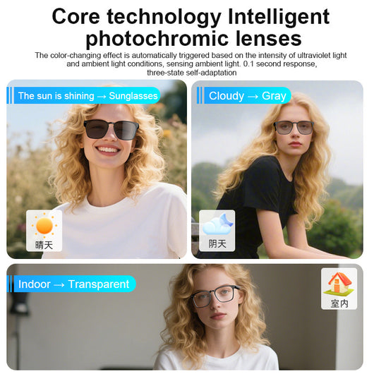 Gafas Inteligentes de Traducción con Fotocromía y Bluetooth - Image 3