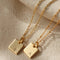 Collar Acero Inoxidable Chapado en Oro con Inicial Personalizada