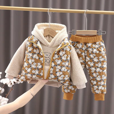 Sudadera con Capucha Acolchada para Niños con Diseño Cartoon - Image 3