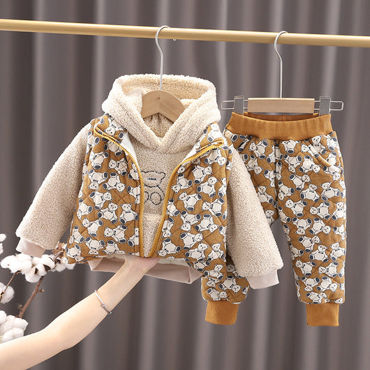 Sudadera con Capucha Acolchada para Niños con Diseño Cartoon - Image 3