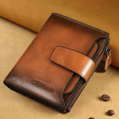 Billetera de Cuero para Hombre con Protección Antirrobo y Monedero - Image 6