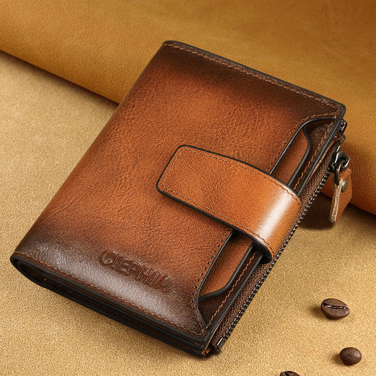 Billetera de Cuero para Hombre con Protección Antirrobo y Monedero - Image 6