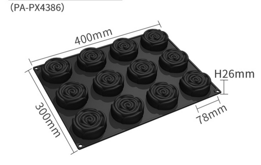 Molde de Silicona para Mousse Rosa Melaleuca - Diseño Francés para San Valentín - Image 9