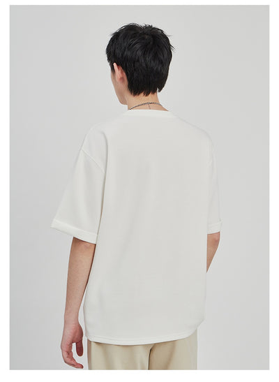 Camiseta Drape Suelta para Hombre - Estilo Casual Relajado - Image 9