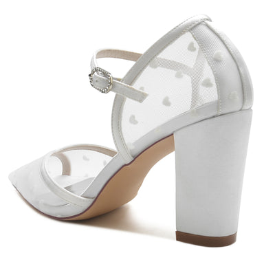 Zapatos de Tacón Cuadrado con Punta Afilada y Cristales Brillantes - Image 50