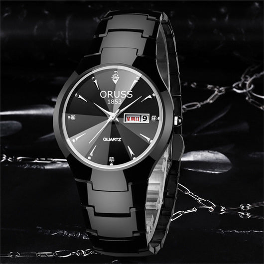 Reloj de Pareja Acero Tungsteno Resistente al Agua - Diseño Moderno para Estudiantes - Image 16