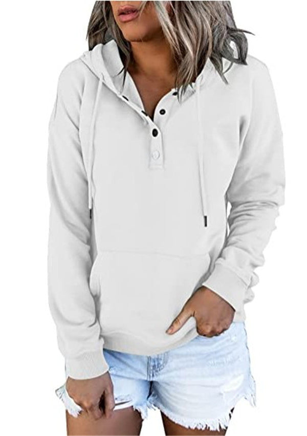 Suéter Hoodie con Ojetes Frontales para Mujer