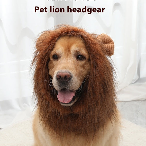 Peluca de León para Perros - Gorro Divertido y Cómodo