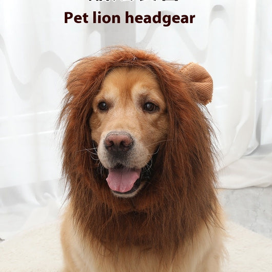 Peluca de León para Perros - Gorro Divertido y Cómodo