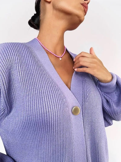 Cardigan Tejido Suelto Cuello V - Diseño Versátil para Otoño - Image 32
