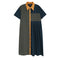 Vestido Casual Estilo Hong Kong con Combinación de Colores
