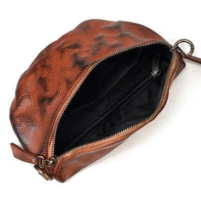 Bolsa de Cuero Pintada a Mano - Estilo Retro para Mujer - Image 11