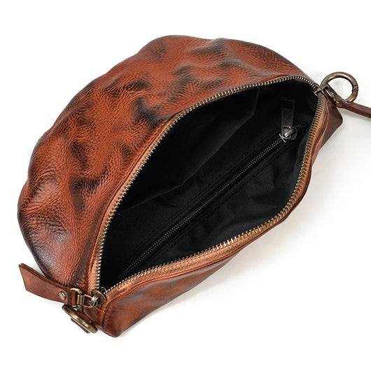 Bolsa de Cuero Pintada a Mano - Estilo Retro para Mujer - Image 11