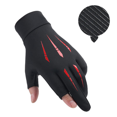 Guantes Protectores Ice Silk Medio Dedo para Hombre Verano Transpirables Secado Rápido - Image 8