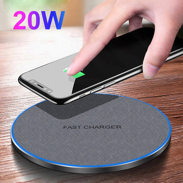 Cargador Inalámbrico de Tela 20W Carga Rápida