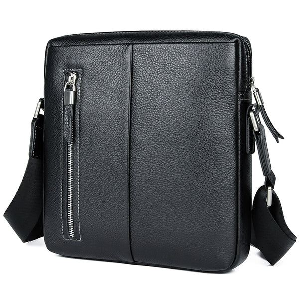 Mochila Cruzada de Cuero Vertical - Bolso de Moda Versátil