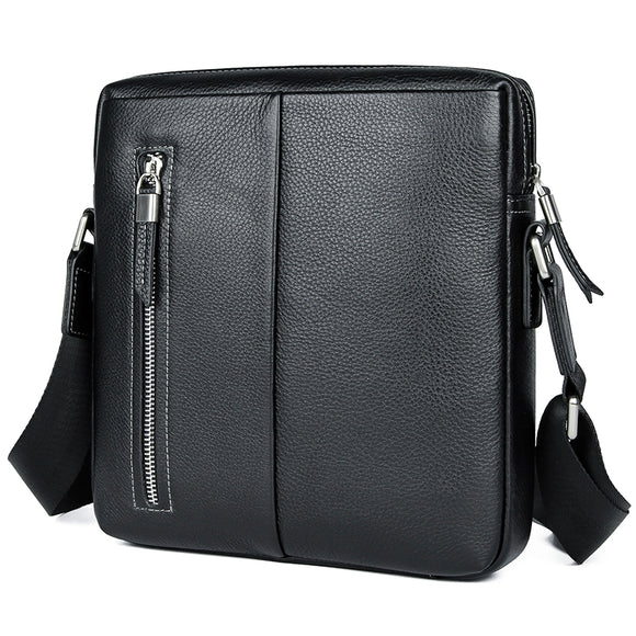 Mochila Cruzada de Cuero Vertical - Bolso de Moda Versátil