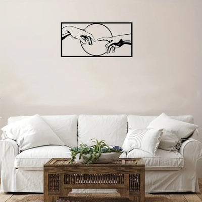 Arte Mural Metálico Negro Contemporáneo - Image 6