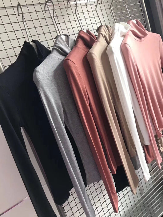 Blusa Básica Cuello Alto Versátil y Cómoda - Image 15