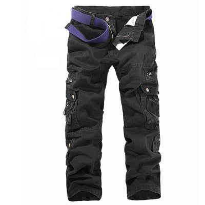 Pantalón Overol de Algodón Lavado con Múltiples Bolsillos - Image 6