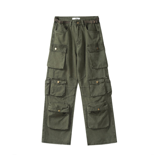 Pantalones Cargo con Bolsillos Tridimensionales y Múltiples Compartimentos - Image 2