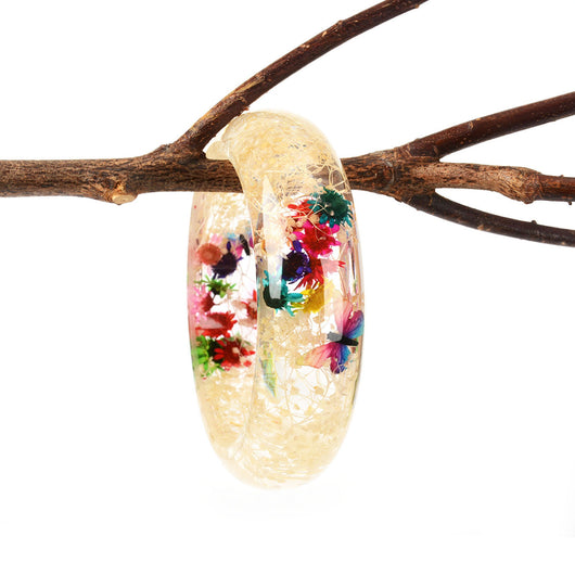 Pulsera de Flores Secas con Resina Epoxi Cristal AB - Image 4