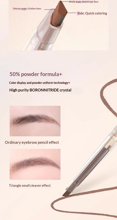 Lápiz de Cejas Doble Punta Ultrafino Impermeable de Larga Duración - Image 13