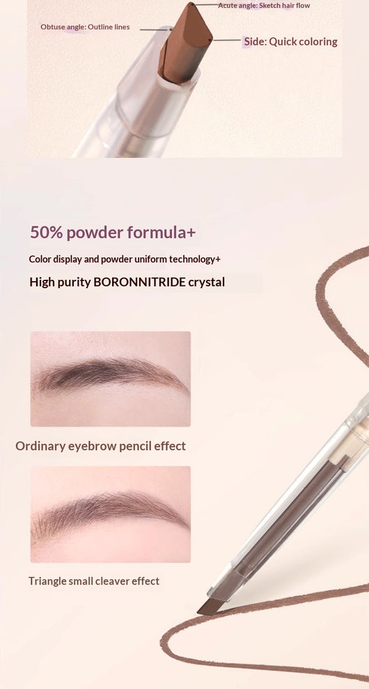 Lápiz de Cejas Doble Punta Ultrafino Impermeable de Larga Duración - Image 13