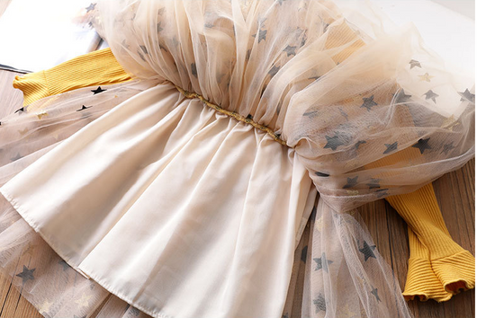 Vestido Niña Estrellas de Cinco Puntas con Rayas - Image 15