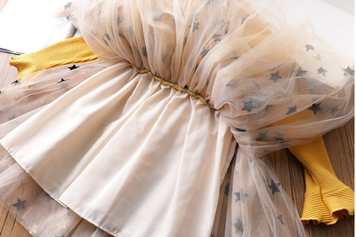 Vestido Niña Estrellas de Cinco Puntas con Rayas - Image 15