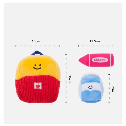 Set de 3 Juguetes para Perro con Mochila Escolar - Image 6