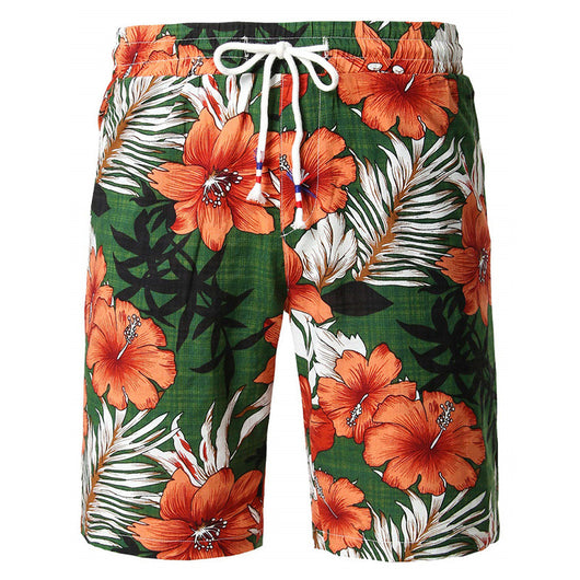 Shorts Casuales para Hombre con Estampado Floral 3D Digital
