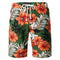 Shorts Casuales para Hombre con Estampado Floral 3D Digital