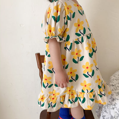 Vestido Infantil de Verano con Estampado Floral - Image 3
