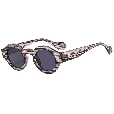 Gafas Retro Montura Pequeña Redonda Carey Marrón - Image 7