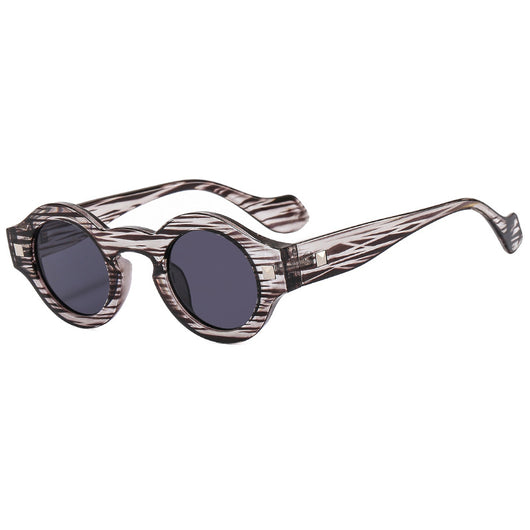 Gafas Retro Montura Pequeña Redonda Carey Marrón - Image 7