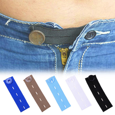 Pantalones de Ajuste Elástico con Hebilla Extensora