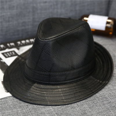 Sombrero de Ala Ancha Tartán con Textura PU - Colección Otoño Invierno - Image 13