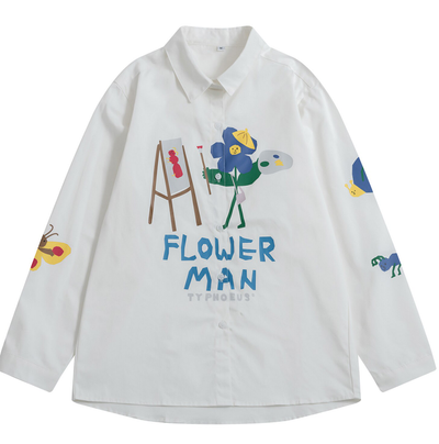 Blusa Blanca Suelta Estilo Artista Japonés para Niña y Estudiante - Image 10