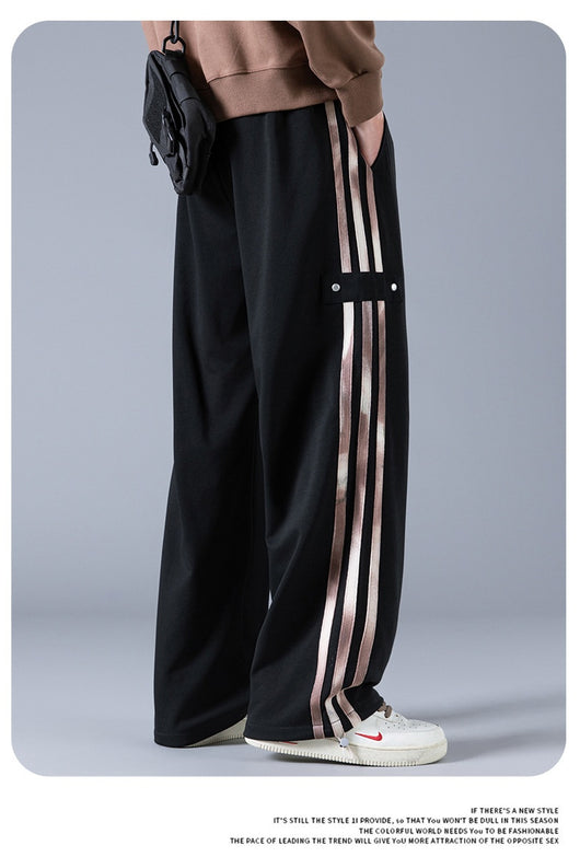 Pantalones Joggers Deportivos de Tres Franjas - Estilo Urbano Primavera - Image 22