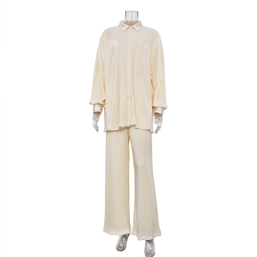 Pantalones Plisados Sueltos Estilo Retro Europeo Americano para Mujer - Image 7